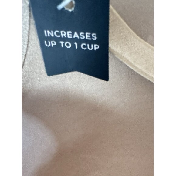 Ambrielle Bra 34D Beige Push Up Plunge Underwire Adjustable Straps NWT RN93677 - Picture 9 of 9